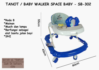 Anekadoo.com - Website official Baby Walker Space Baby Karakter Lumba-lumba Anekadoo
