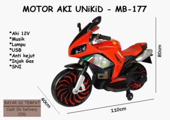 Motor Aki Sport Unikid MB-177 -Merah