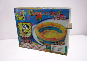 Anekadoo.com. Kado Anda Kolam Renang Karet Inflatable Pool Karakter Spongebob - 110 x 40 Cm, itu ada di Anekadoo. 🛍️❤️
