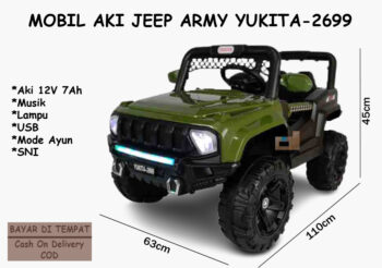 Anekadoo - Toko Mainan Mobil Aki Jeep Yukita 2699 Hj,di kota Probolinggo