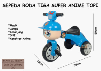 Anekadoo.com. Kado Anda Sepeda Roda Tiga Super Anime Topi, itu ada di Anekadoo. 🛍️❤️