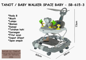 Anekadoo.com. Kado Anda Baby Walker Space Baby SB-615-3, itu ada di Anekadoo. 🛍️❤️
