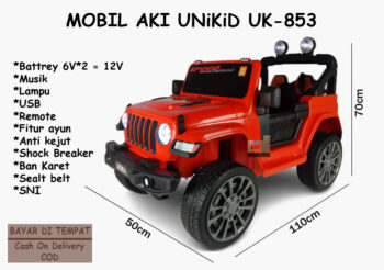 Anekadoo - Toko Mainan Mobil Aki Jeep Unikid UK-853, di kota Probolinggo