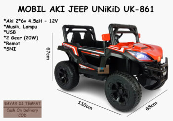 Anekadoo - Toko Mainan Mobil Aki Jeep Unikid UK-861 di kota Probolinggo