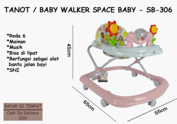 Anekadoo.com - Website official Baby Walker Space Baby Karakter Bunga Anekadoo