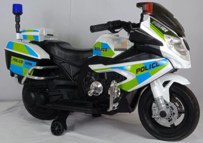 Anekadoo.com - Website official mainan motor aki anak kyz 026 m police, putih Anekadoo
