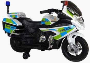 Anekadoo.com - Website official mainan motor aki anak kyz 026 m police, putih Anekadoo