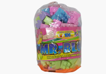 Anekadoo - Toko Mainan Puzzle Mr. Blocks 106 Pcs Tas Serut, Mainan Anak Edukasi, Mainan Block Set di Kota Probolinggo