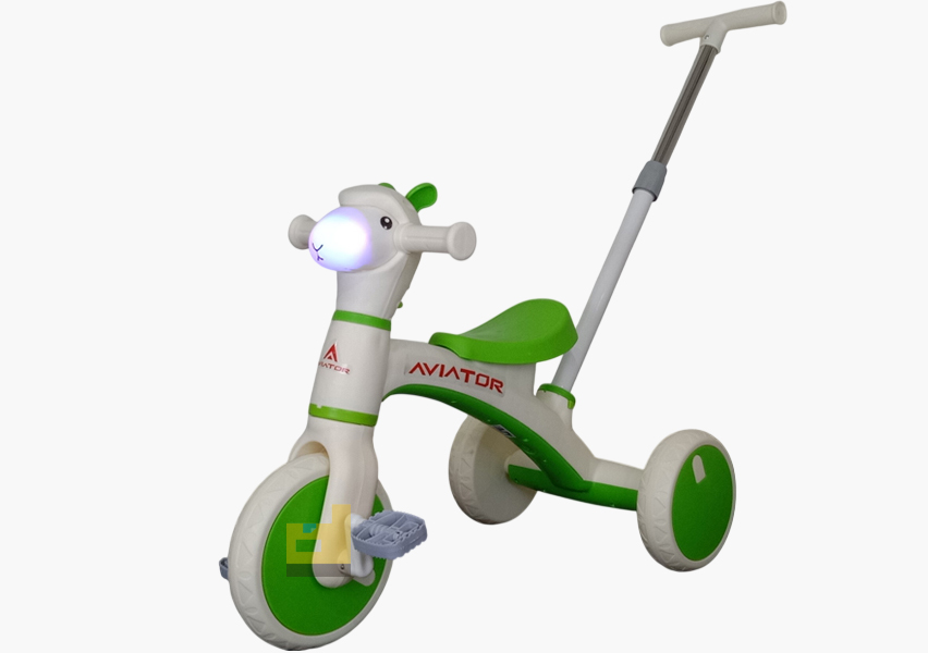 Anekadoo - Toko mainan sepeda anak dorong AT-118-7 hijau Kota Probolinggo