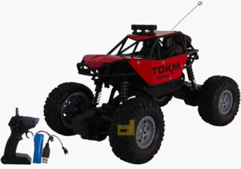 R/C off-road climbing car, merah