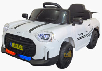 Anekadoo - Toko mainan mobil aki minicooper emb-3330 putih di Kota Probolinggo