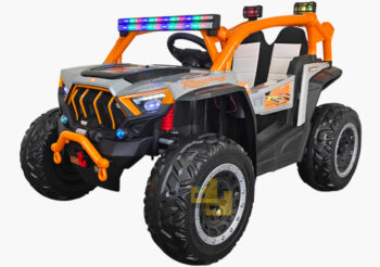 Mobil aki anak jeep pj-8627, abu orange