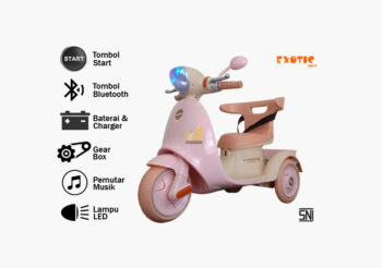 Anekadoo - Toko Mainan motor aki EMT-2241 pink di Kota Probolinggo