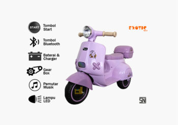 Anekadoo - Toko mainan motor aki emt-2249 ungu di Kota Probolinggo