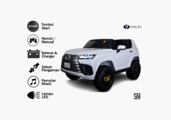 mobil aki lexus 5078 eva, putih