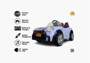 mobil aki mini cooper pj-7612 eva, ungu