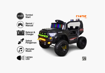 mobil aki jeep ejp-7750, hitam