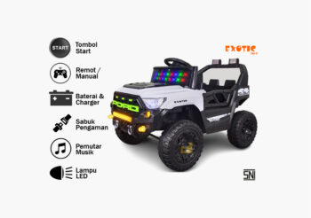 mobil aki jeep ejp-7750, putih
