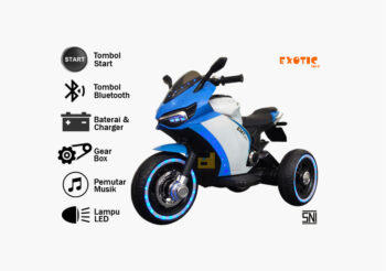 Anekadoo - Toko Mainan motor aki EMT-2203 BIRU di Kota Probolinggo