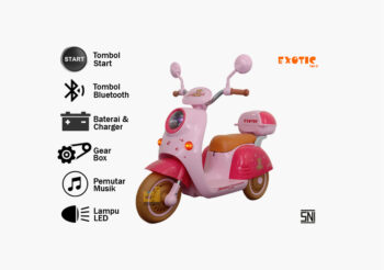Anekadoo - Toko Mainan motor aki EMT-2237 PIINK di Kota Probolinggo