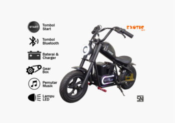 Anekadoo - Toko Mainan motor aki emt-2285 hitam di Kota Probolinggo