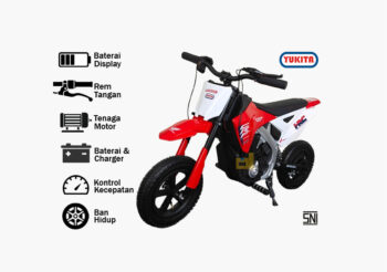 Motor trail Yukita 8173 CRF 450-RX, Merah