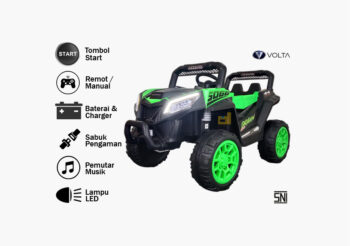 Anekadoo - Toko Mainan mobil aki dragon volta hijau 5066 di Kota Probolinggo