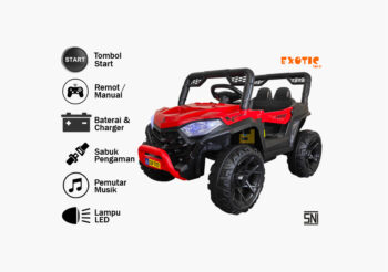 Anekadoo - Toko mainan mobil aki exotic ejp-7727 merah di Kota Probolinggo