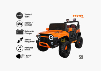 Mobil aki exotic ejp-7732, putih