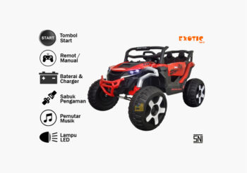 Anekadoo - Toko mainan mobil aki ejp 7749+ merah di Kota Probolinggo