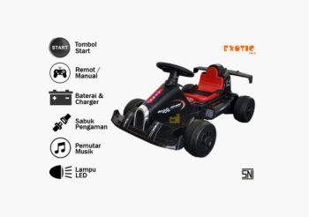 Anekadoo - Toko Mainan mobil aki gokart 3312 hitam di Kota Probolinggo
