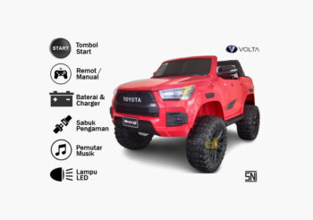 Anekadoo - Toko mainan mobil aki hilux 4x4 12v 5099 eva merah di Kota Probolinggo