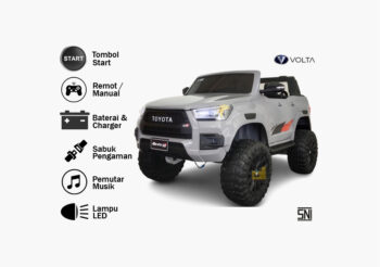 Anekadoo - Toko mainan mobil aki hilux 4x4 12v 5099 eva abu di Kota Probolinggo