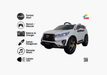 Anekadoo - Toko mainan mobil aki innova m-7288 silver di Kota Probolinggo
