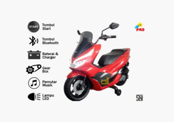 Anekadoo - Toko Mainan motor aki pcx m-988 merah di Kota Probolinggo