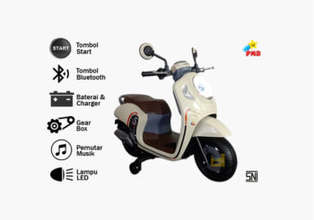 Anekadoo - Toko Mainan motor aki scoopy m-999 cream di Kota Probolinggo