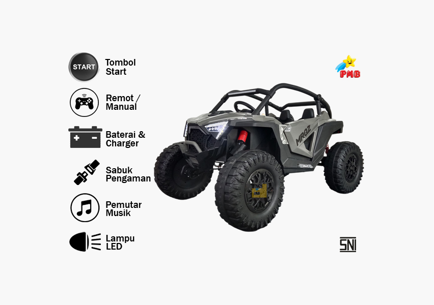 Anekadoo - Toko Mainan mobil aki marquez m-9288a abu di Kota Probolinggo