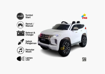 mobil aki pmb pajero sport m-8899b eva, putih