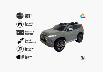 Anekadoo - Toko mainan mobil aki m-8899 pajero abu di Kota Probolinggo
