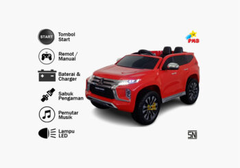 mobil aki pajero sport eva m-8899, merah