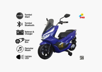 Motor Aki pcx M-988, biru