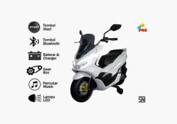 Motor Aki pcx M-988 Putih