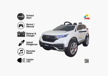 Anekadoo - Toko mainan mobil aki m-7788 crv putih di Kota Probolinggo