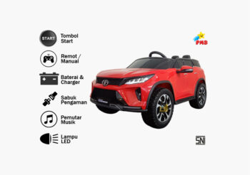 Anekadoo - Toko mainan mobll aki m-7588B merah di Kota Probolinggo