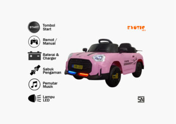 Anekadoo - Toko mainan motor aki emt-3330 Pink di Kota Probolinggo