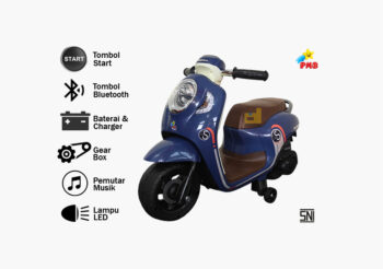 Anekadoo - Toko Mainan motor aki k-611c biru di Kota Probolinggo
