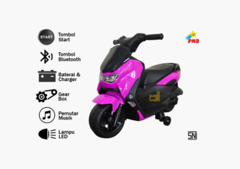 Anekadoo - Toko Mainan motor aki raid k-613c pink di Kota Probolinggo