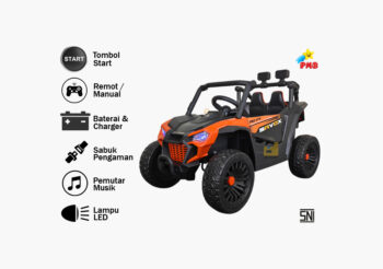 Anekadoo - Toko mainan mobil aki savox m-9388b orange di Kota Probolinggo