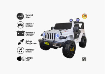 Anekadoo - Toko mainan mobil aki pj-8601 putih di Kota Probolinggo