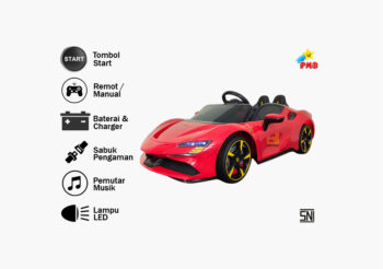 Anekadoo - Toko mainan mobil aki varsa m-6188 merah sr di Kota Probolinggo